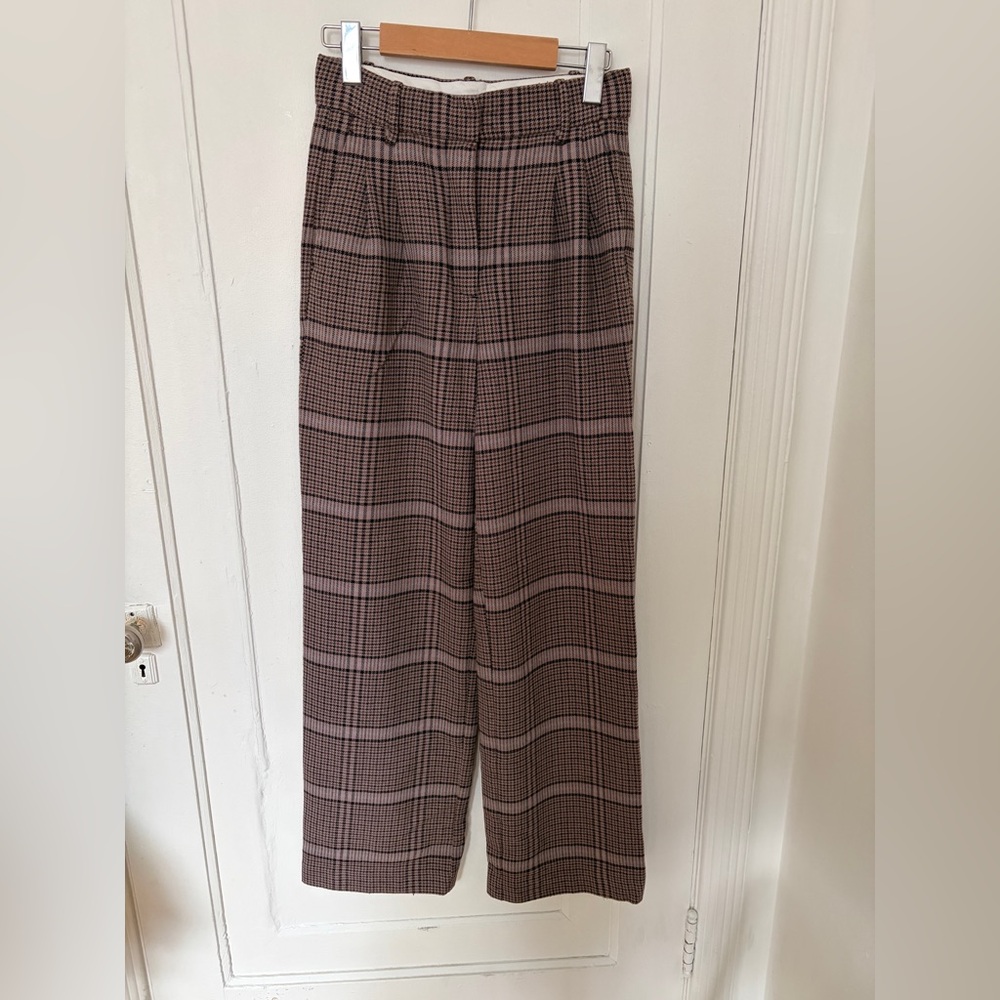 Effortless Pants Wilfred Aritzia Plaid